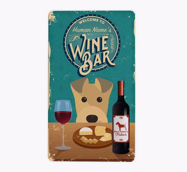 Wine Bar: Personalized {breedFullName} Metal Sign